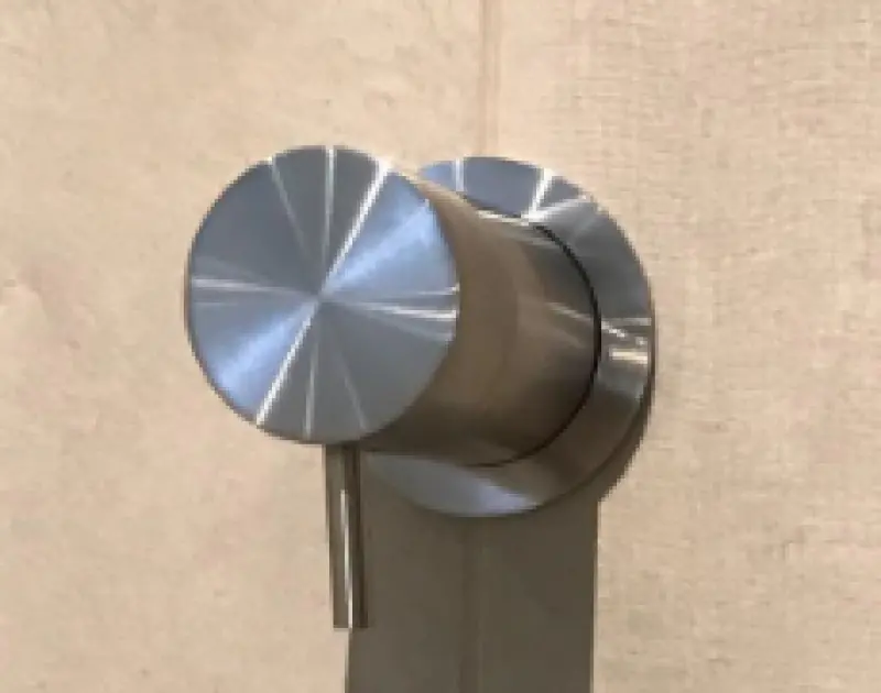 Desviador Waterevolution Flow empotrado de 2 vías pvd cobre satinado con roseta redonda T1482RCPE