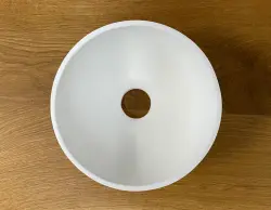 Lavabo pequeño Solid S de Solid Surface, redondo, 20 x 20 x 11 cm, blanco mate, 1208953267