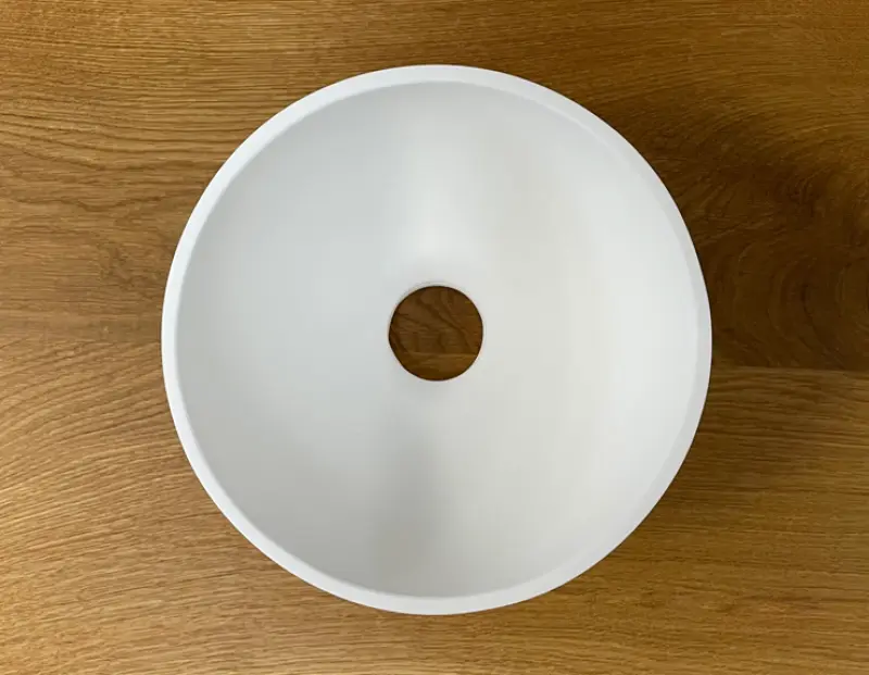 Lavabo pequeño Solid S de Solid Surface, redondo, 20 x 20 x 11 cm, blanco mate, 1208953267