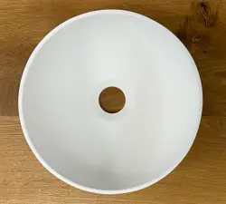 Lavabo pequeño Solid S de Solid Surface, redondo, 25 x 25 x 11 cm, blanco mate, 1208953272