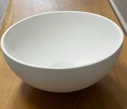 Lavabo pequeño Solid S de Solid Surface, redondo, 25 x 25 x 11 cm, blanco mate, 1208953272