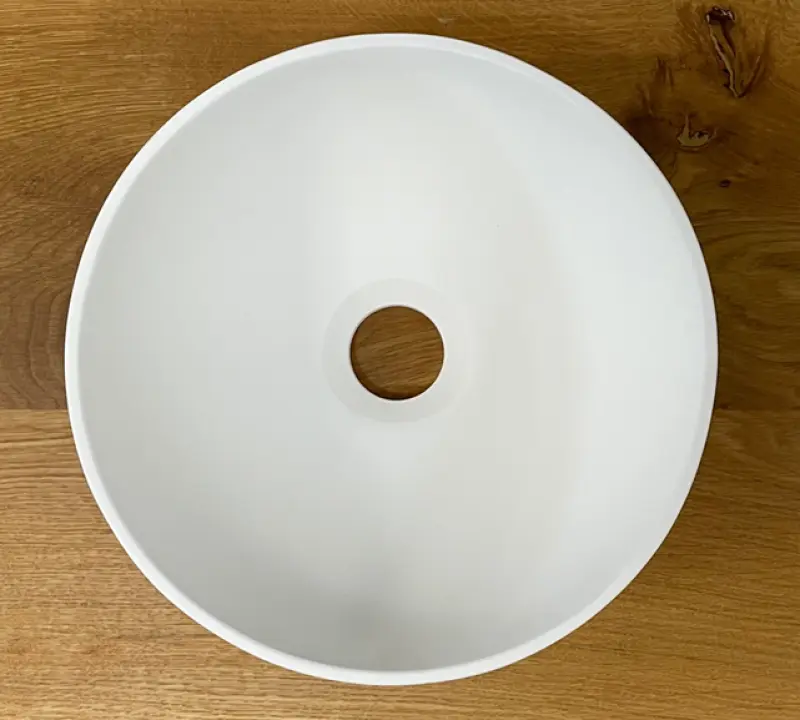 Lavabo pequeño Solid S de Solid Surface, redondo, 25 x 25 x 11 cm, blanco mate, 1208953272