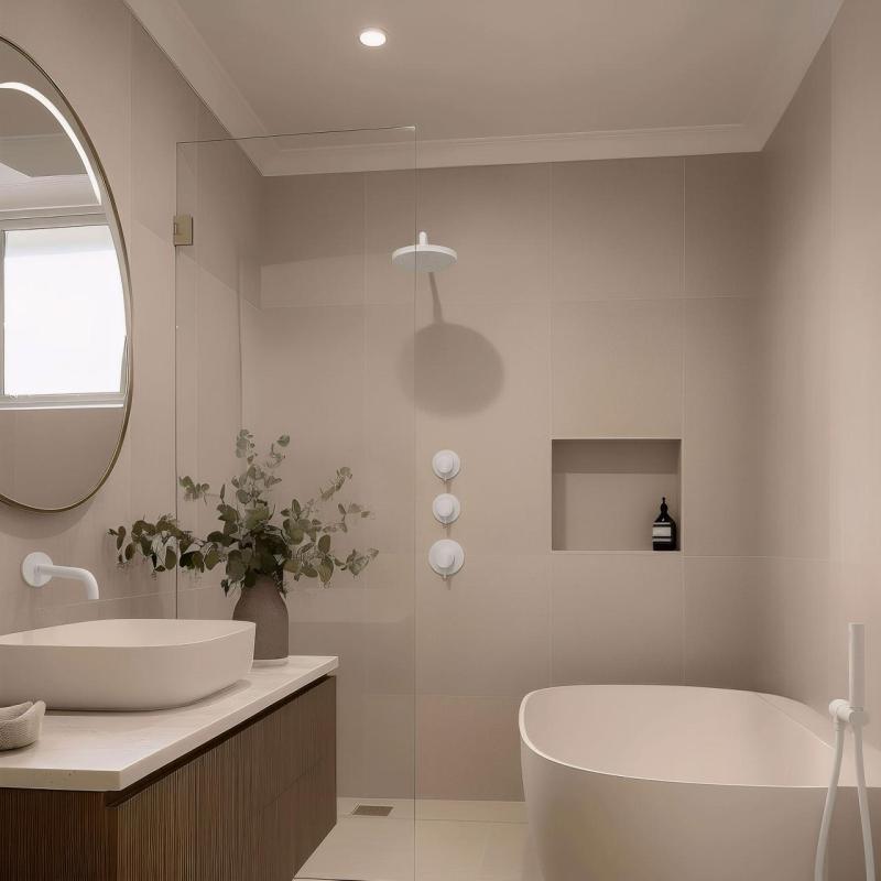 Termostato Waterevolution Flow de ducha empotrado con 2 válvulas de cierre blanco mate