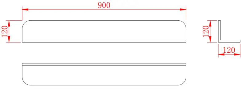 Solid-S Planchet Cesta de ducha de superficie sólida, color blanco mate, 90 x 12 cm, con fijación oculta 1208953448
