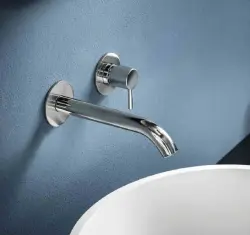 Grifo mezclador de lavabo SB Round empotrado cromado 162mm