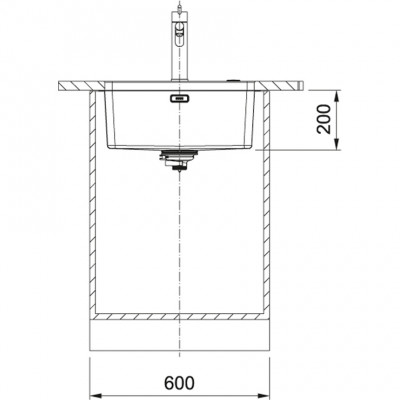 Franke Mythos MYX 110.50 rvs sink 50x40cm undermount 122.0638.199
