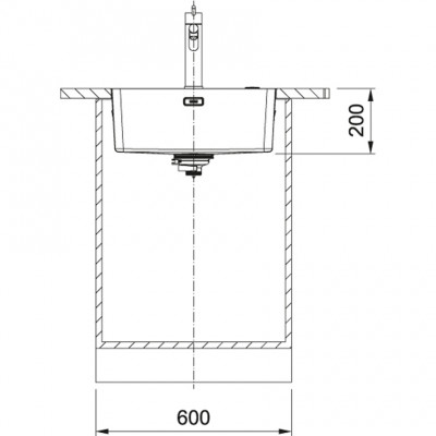 Franke Mythos MYX 210.50 rvs sink 50x40cm flush-mount 127.0638.276