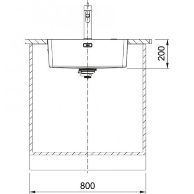 Franke Mythos MYX 210.55 rvs sink 55x40cm flush-mounted 127.0638.277