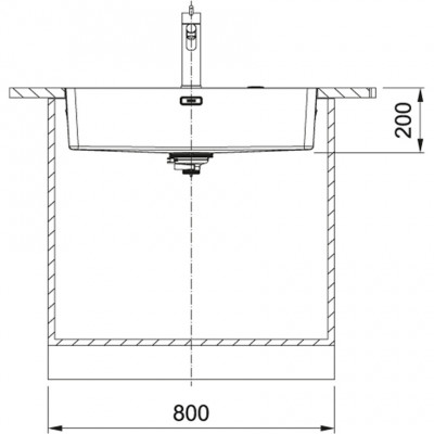 Franke Mythos MYX 210.70 rvs sink 70x40cm Flush-mounted 127.0638.278