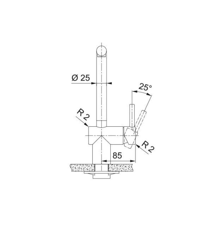 Grifo de cocina de cobre Franke Atlas Neo con caño extraíble pvd cobre 115.0628.208