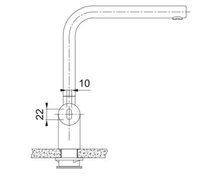 Franke solid stainless steel sensor Kitchen tap Atlas Neo swivel spout stainless steel 115.0625.489