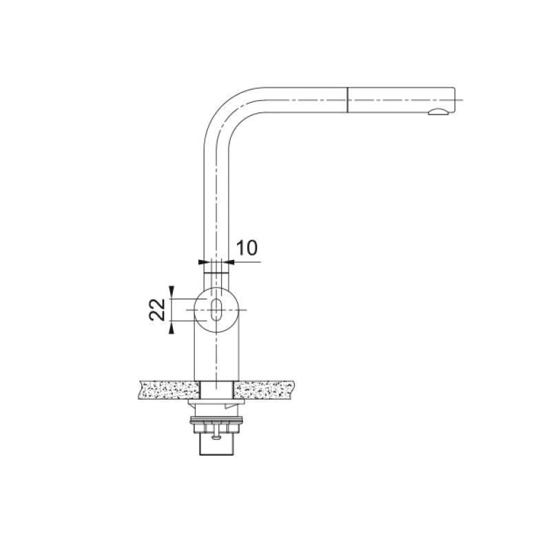 Grifo de cocina Franke  Atlas Neo Sensor negro satinado con  Atlas Neo con caño extraíble 115.0625.527