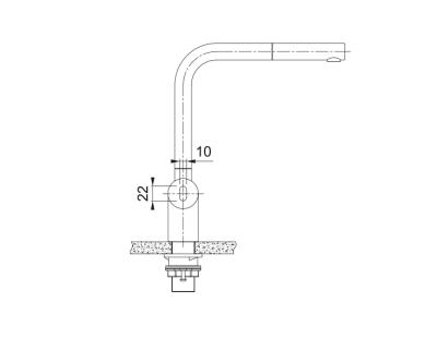 Franke brushed stainless steel sensor Kitchen tap Atlas Neo with pull-out spout stainless steel 115.0625.523