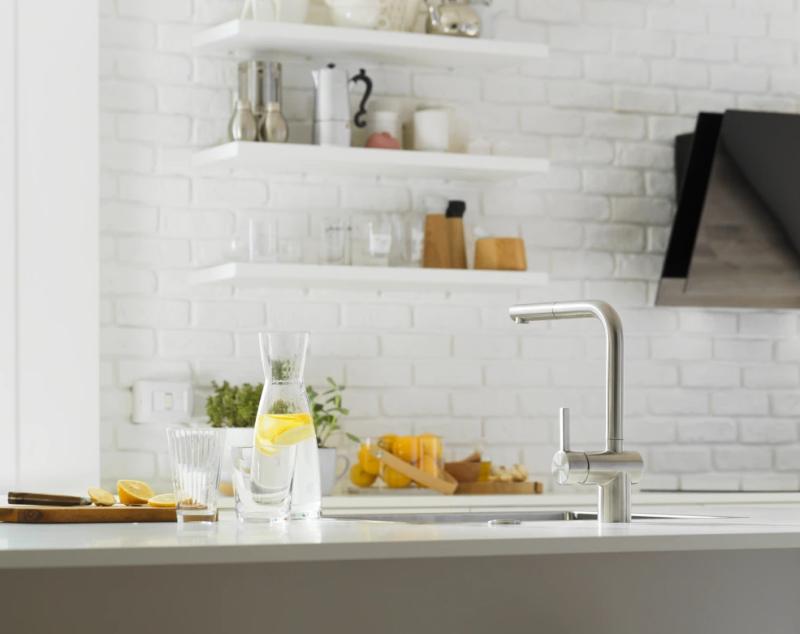 Grifo de cocina Franke Atlas Neo Sensor de acero inoxidable satinado con caño extraíble acero inoxidable 115.0625.523