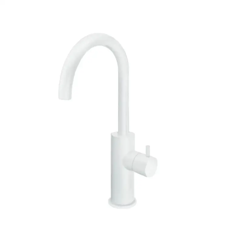 Grifo para lavabo Waterevolution Flow, modelo alto, blanco mate T1121FUBR