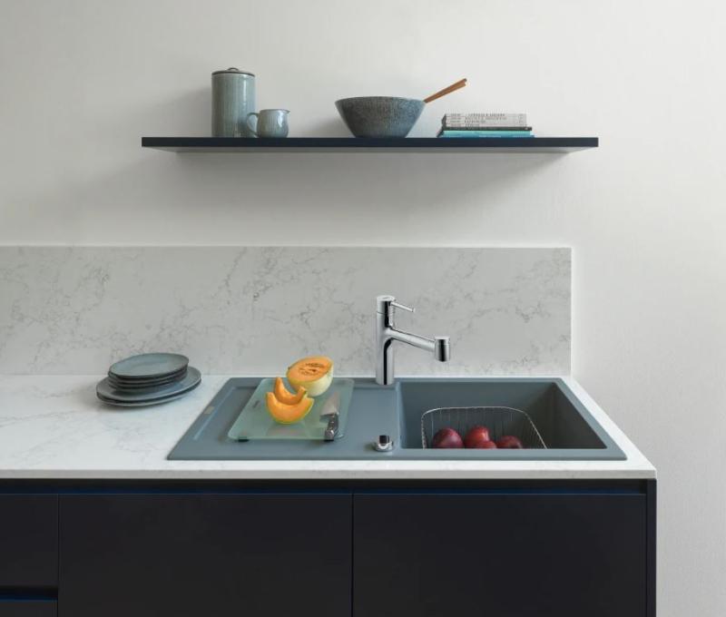 Grifo de cocina Franke Centro cromado con rociador extraíble 115.0600.131