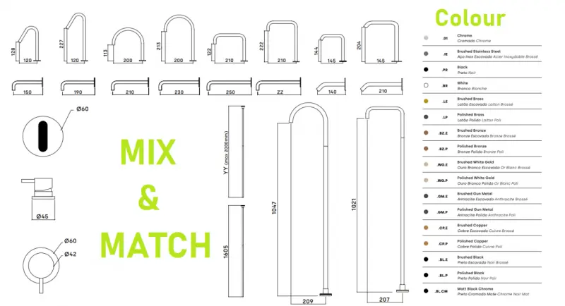 Grifo Waterevolution Flow de 2 orificios PVD cobre satinado T1121UCPE
