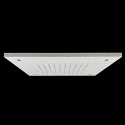 Ducha de techo efecto lluvia SB Rubinetterie blanco mate corian de superficie sólida empotrada cuadrada 30cm 1208954082