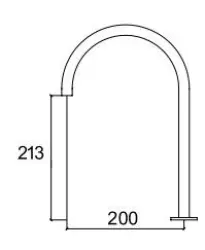 Grifo Waterevolution Flow de 2 orificios para lavabo cromado con caño bajo U 213mm T1122U01