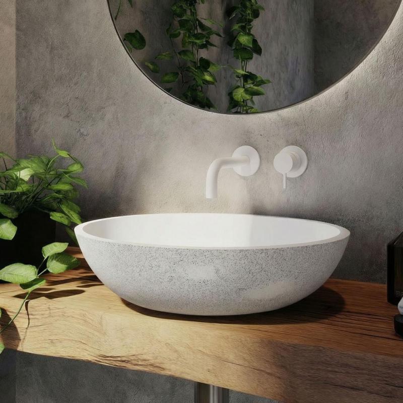 Grifo Waterevolution Flow caño empotrado blanco 10cm T116BBR-10