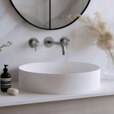Waterevolution Flow 3-hole built-in sink faucet Full stainless steel with spout 15cm T1163FIE-15