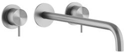 Grifo Waterevolution Flow monomando empotrado de lavabo 3 orificios Acero inoxidable mate con caño 21cm T1163FIE-21
