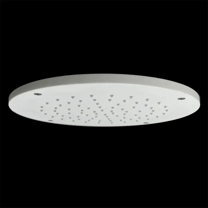 Ducha de techo efecto lluvia SB Rubinetterie blanco mate corian de superficie sólida empotrada redonda  30 cm 1208954156