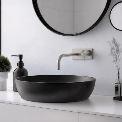 Waterevolution Flow concealed basin faucet with stainless steel trim and 15cm spout T1161BIE-15