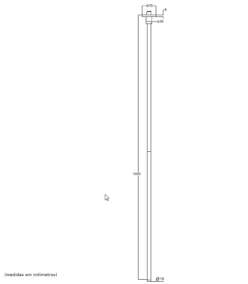 Waterevolution Flow ceiling mounted faucet full stainless steel T1678IE