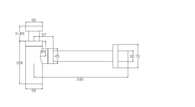 Waterevolution Flow design siphon, natural brass M199SIF1LE