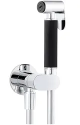 Conjunto de teleducha Waterevolution Flow para bidé cromado T162601