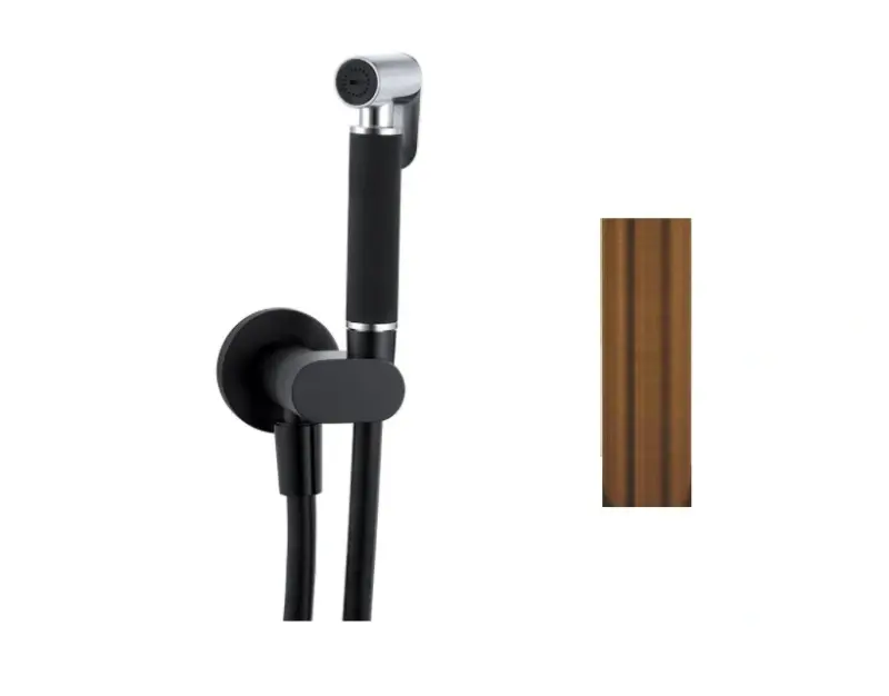 Waterevolution Flow Set de ducha manual para bidé PVD cobre satinado T1626CPE