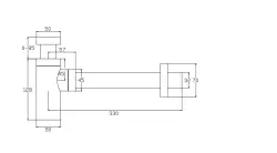 Sifón Watererevolution Flow de diseño PVD dorado claro M199SIF1WGE