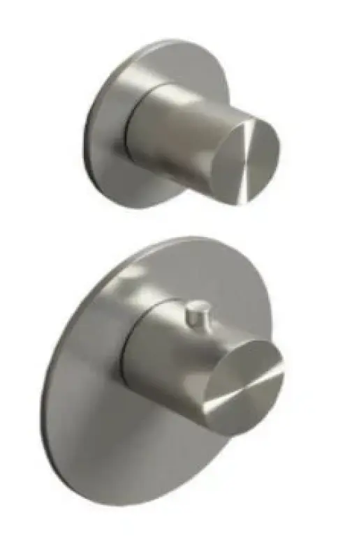 Mezclador termostático SB 316 AESTHETICS Round empotrado con 1 salida / llave de paso PVD cobre satinado 1208954894