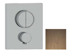 Mezclador termostático SB Push Square empotrado con desviador de pulsador y regulador de caudal PVD cobre 1208955128