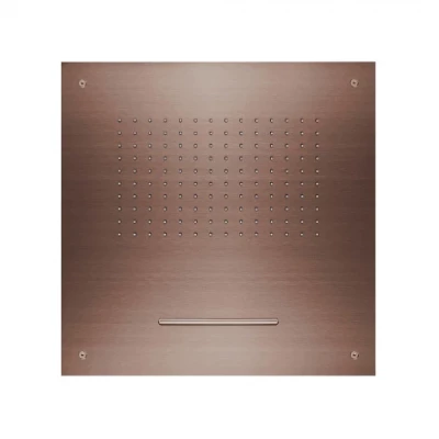 SB Square 316 Rain Shower Built-in with Waterfall 50x50cm Ceiling Showerhead PVD Copper 1208955318
