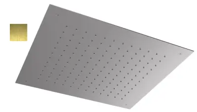 SB Square 316 Built-in Rain Shower 50x50cm PVD Gold 1208955322