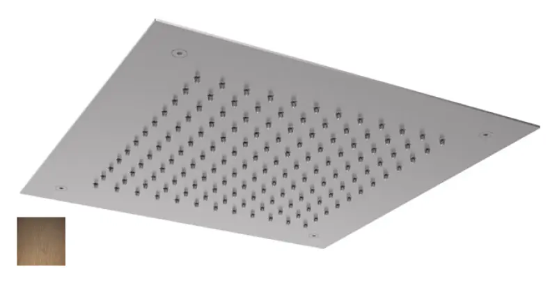 Ducha efecto lluvia SB Square 316 empotrada 38x38cm PVD cobre 1208955327