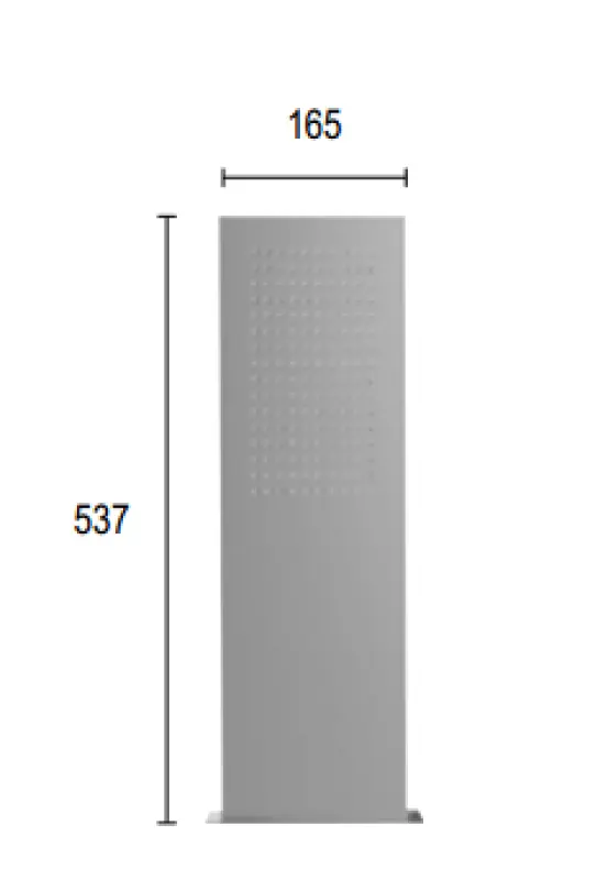 Ducha efecto lluvia SB Square con rociador de conexión mural PVD gris plomo 1208955335
