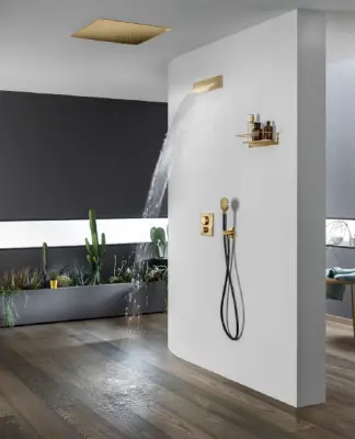 SB 316 Waterfall Bath Spout Built-in PVD Gun Metal 1208955341
