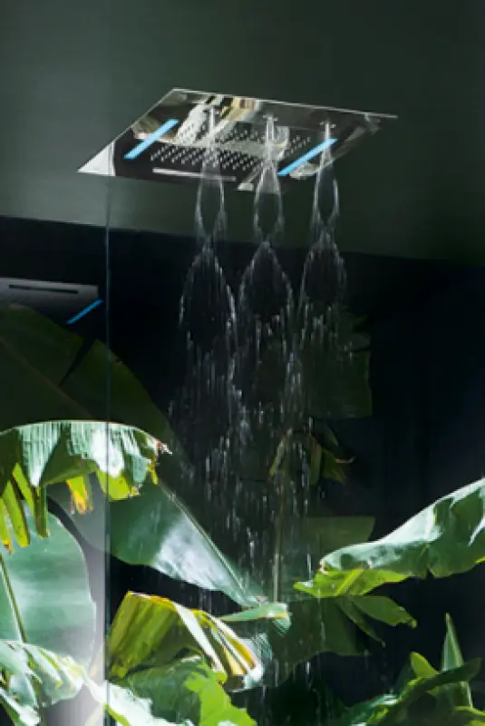 Ducha efecto lluvia SB Spin Temptation Cromoterapia empotrada  PVD gris plomo 1208955420