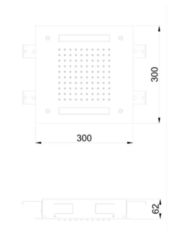Ducha efecto lluvia SB Easy Rain empotrada 30x30cm PVD color cobre 1208955441