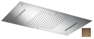 SB Chromotherapy built-in rain shower with double waterfall PVD Copper 1208955459