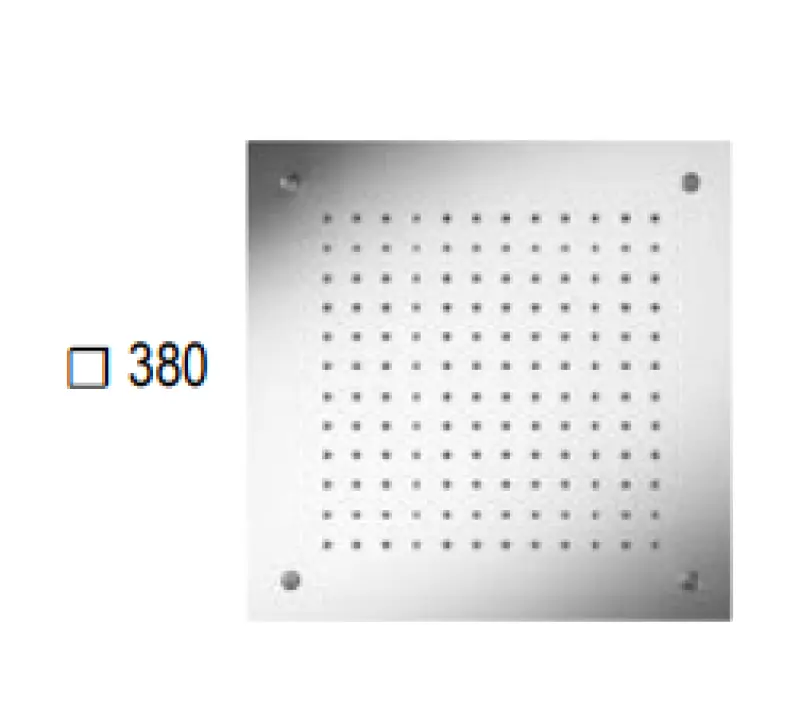 Ducha efecto lluvia SB Square Cromoterapia empotrada Blanco mate 1208955464