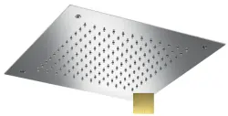 Ducha efecto lluvia SB Square Cromoterapia Empotrable PVD dorado 1208955467