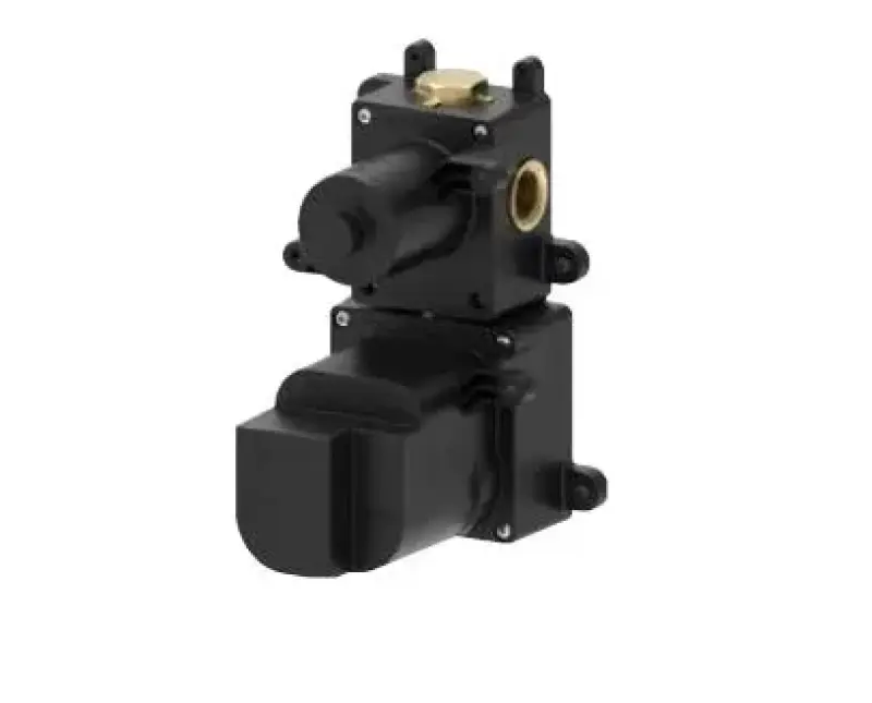 Conjunto de ducha SB Round Acero inoxidable satinado 316 empotrado por completo