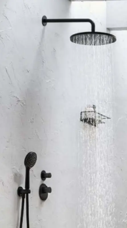 Ducha efecto lluvia SB Redonda para ducha mural 30 cm plástico blanco mate 1208955614