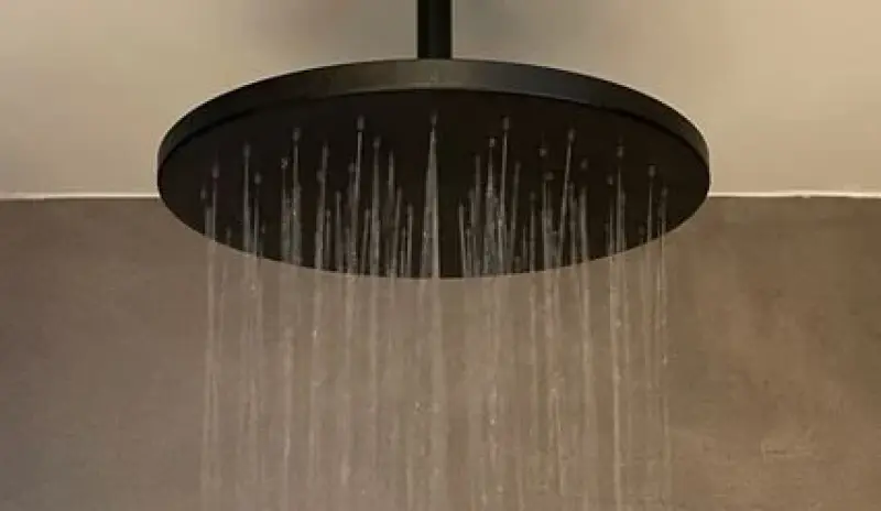 Ducha efecto lluvia SB redonda para ducha mural de latón 30 cm negro mate 1208955622