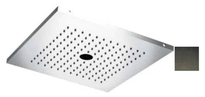 Ducha efecto lluvia SB Twist Temotion de acero inoxidable y 2 rociadores PVD color gris plomo 1208955631