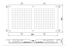 Ducha efecto lluvia SB Temptation rectangular empotrada 900x500mm blanco mate 1208955712
